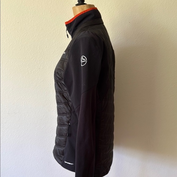 La Sportiva sz M Atlantis Jacket Black and Orange zip front great condition - Picture 2 of 8